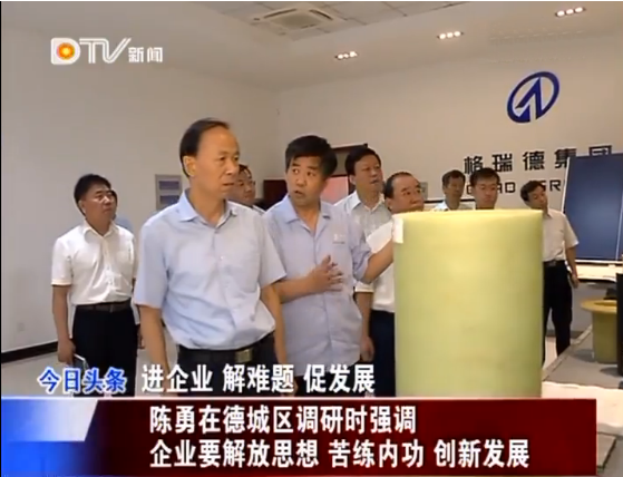 陳勇來grad山東格瑞德集團調研